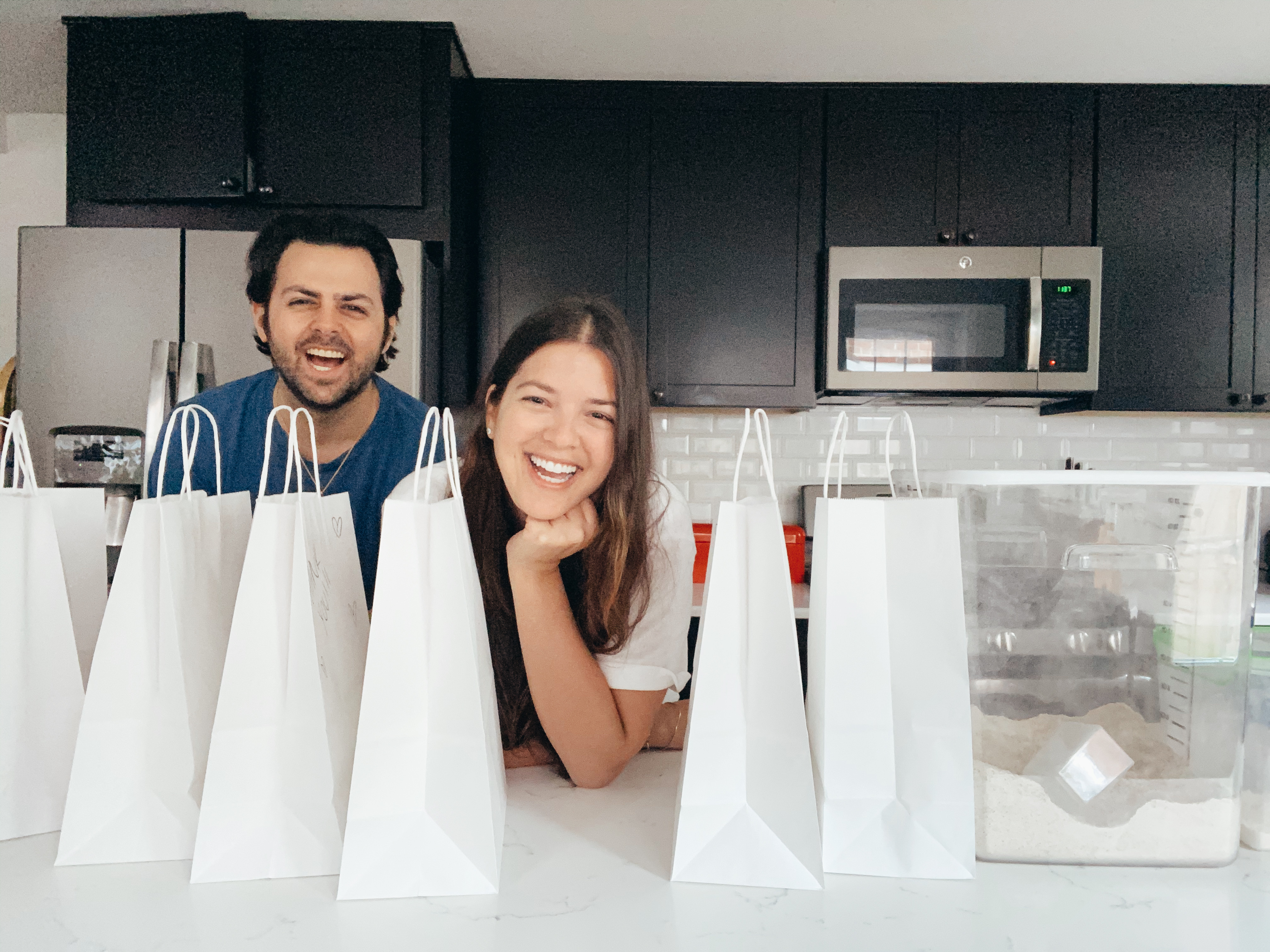 Jacob and Alexandra Cohen, owners of Kismet Bagels, have been giving to Project HOME since they began their new business venture: making bagels to pass the time during lockdown.  Photo courtesy of Jacob and Alexandra Cohen. 