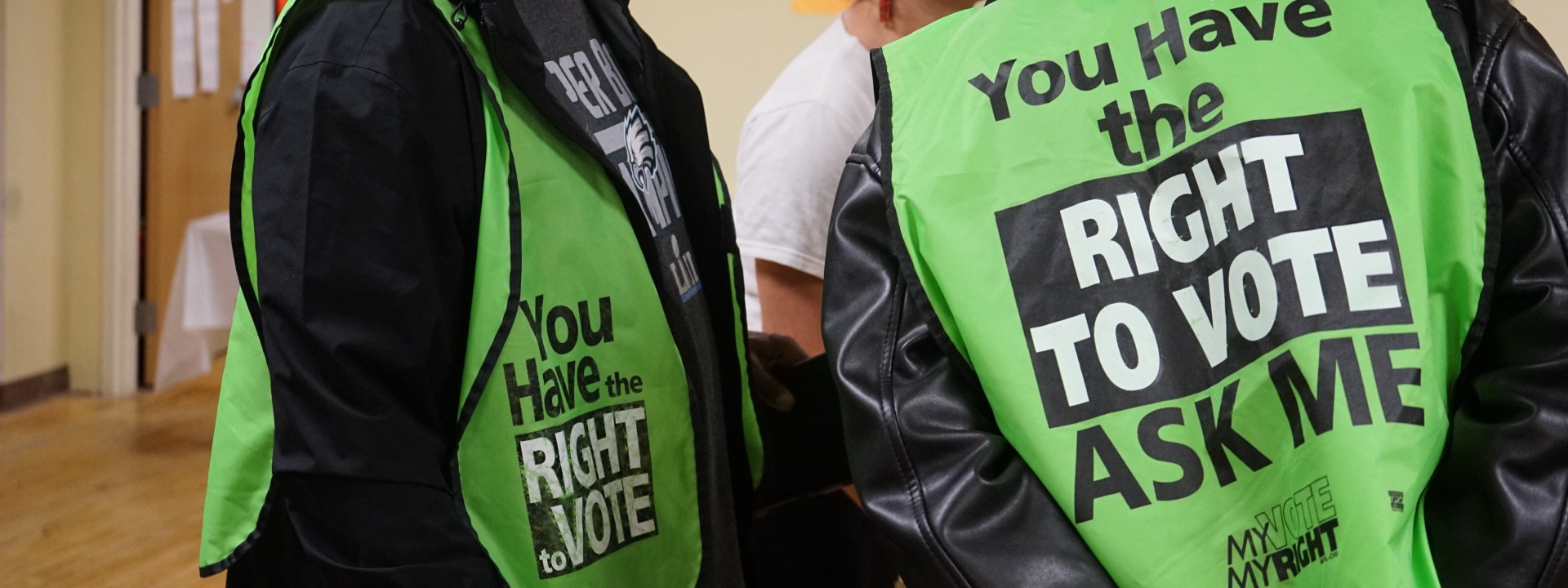 Vote for Homes volunteers laughing