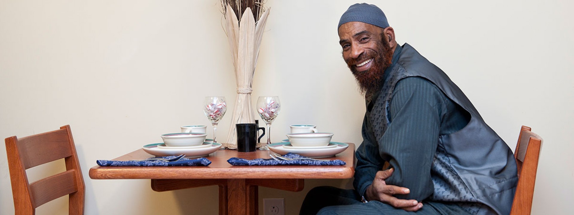 A Project HOME resident at home