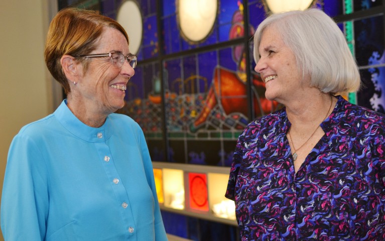 Sister Mary Scullion and Joan Dawson-McConnon