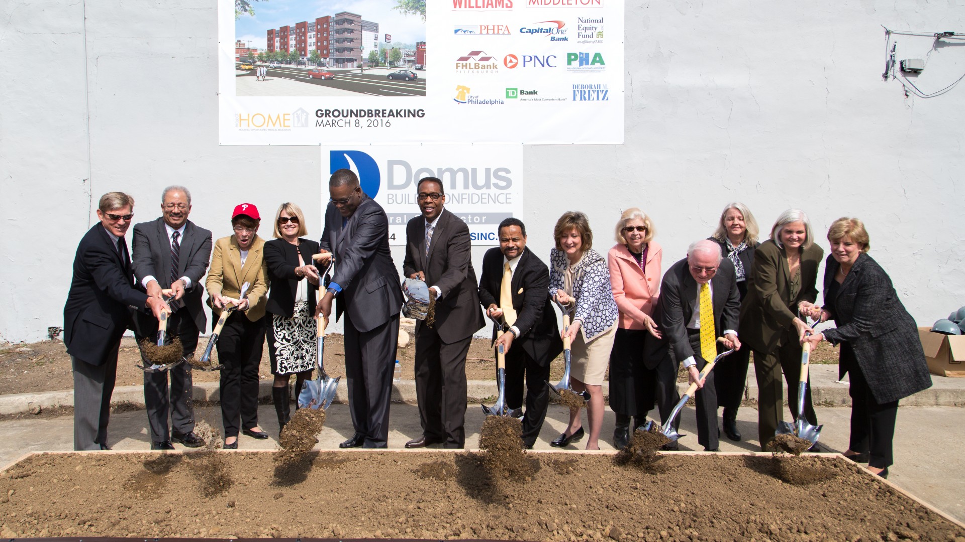 Groundbreaking of 24145 North Broad Street residence