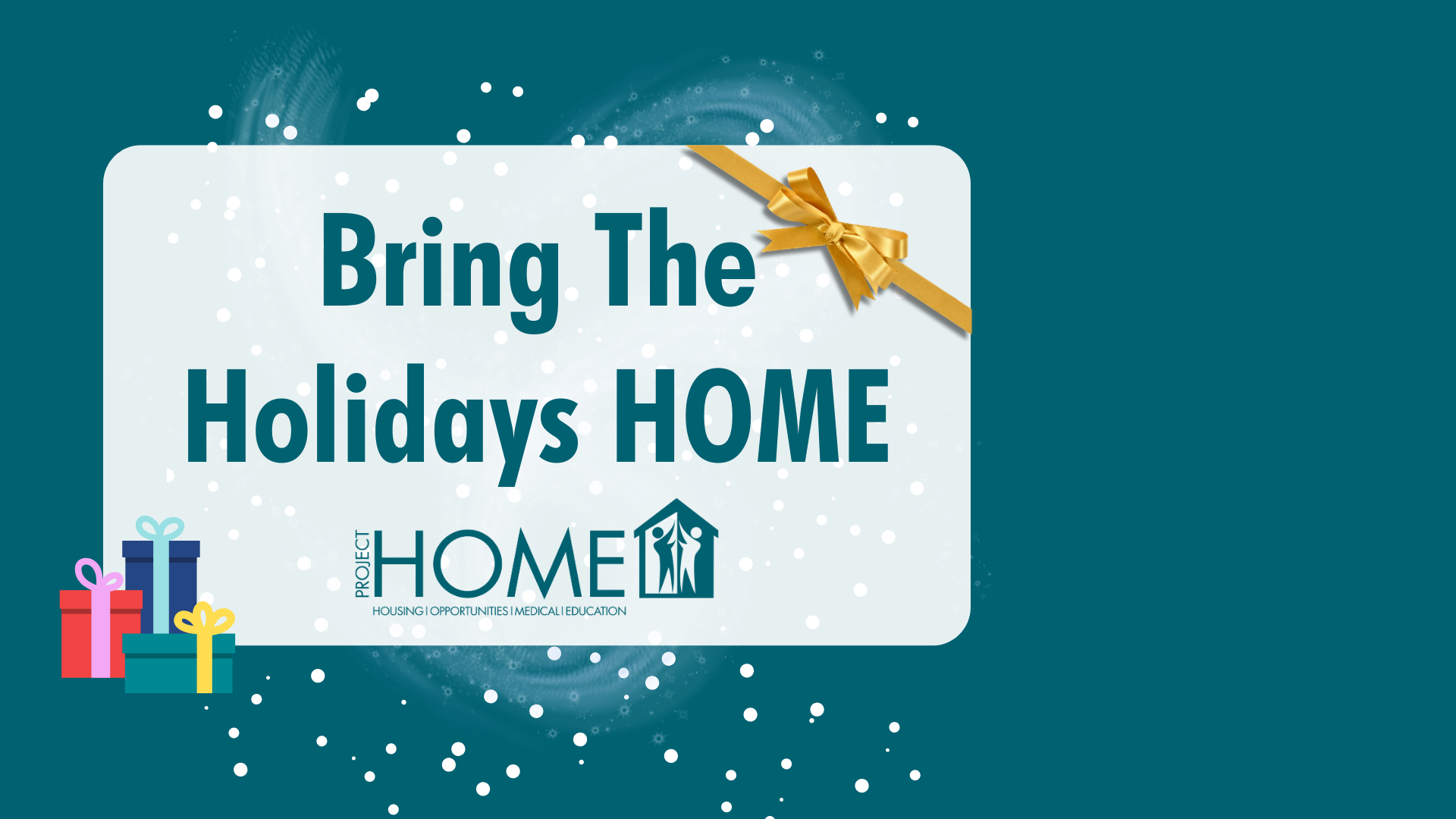 HOME for Holidays graphic