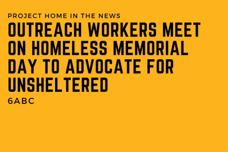 [NEWS] Outreach workers meet on Homeless Memorial Day to advocate for unsheltered